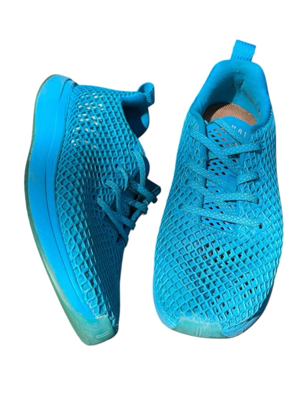 NOBULL Diamond Mesh Runner Running Training Sneakers Neon Blue W9/M7.5 - Picture 12 of 16